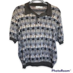 Vintage St Croix 80s Knit Polo Sweater